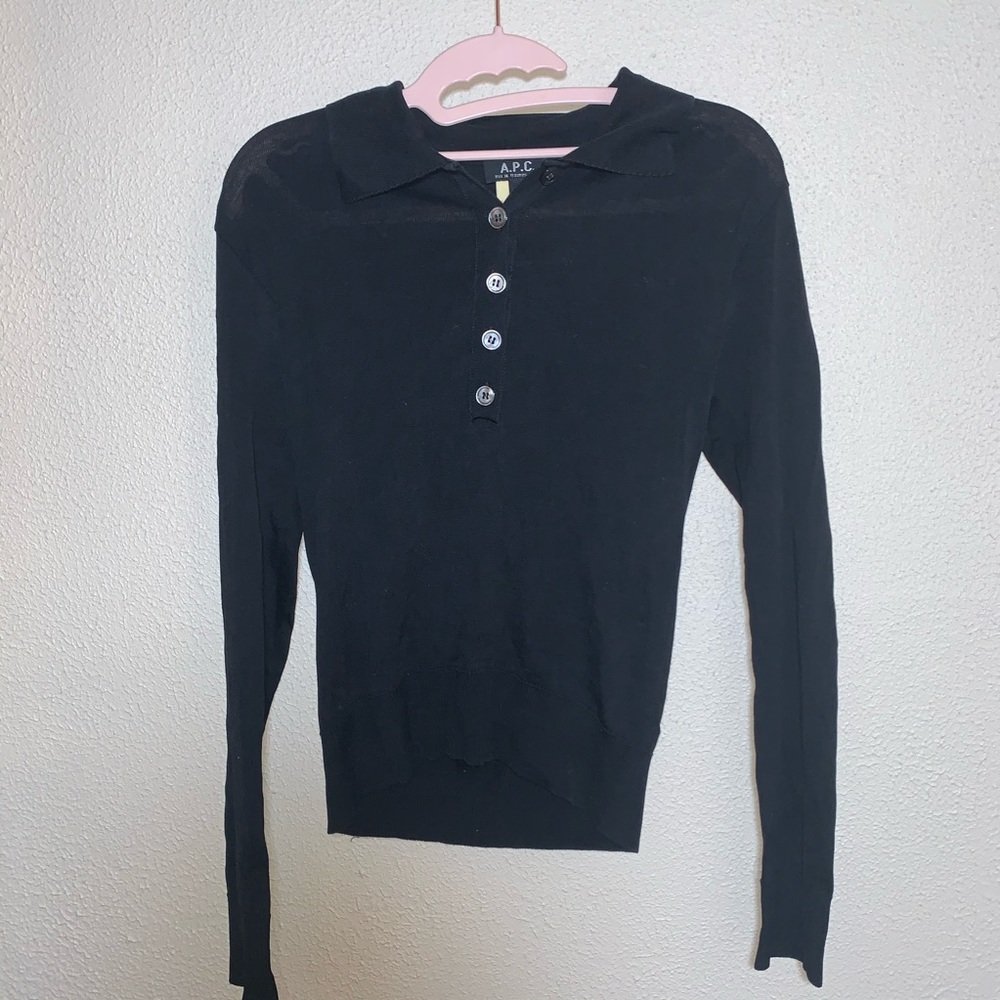 A.P.C. long sleeve knit top